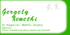 gergely nemethi business card