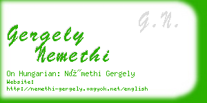 gergely nemethi business card